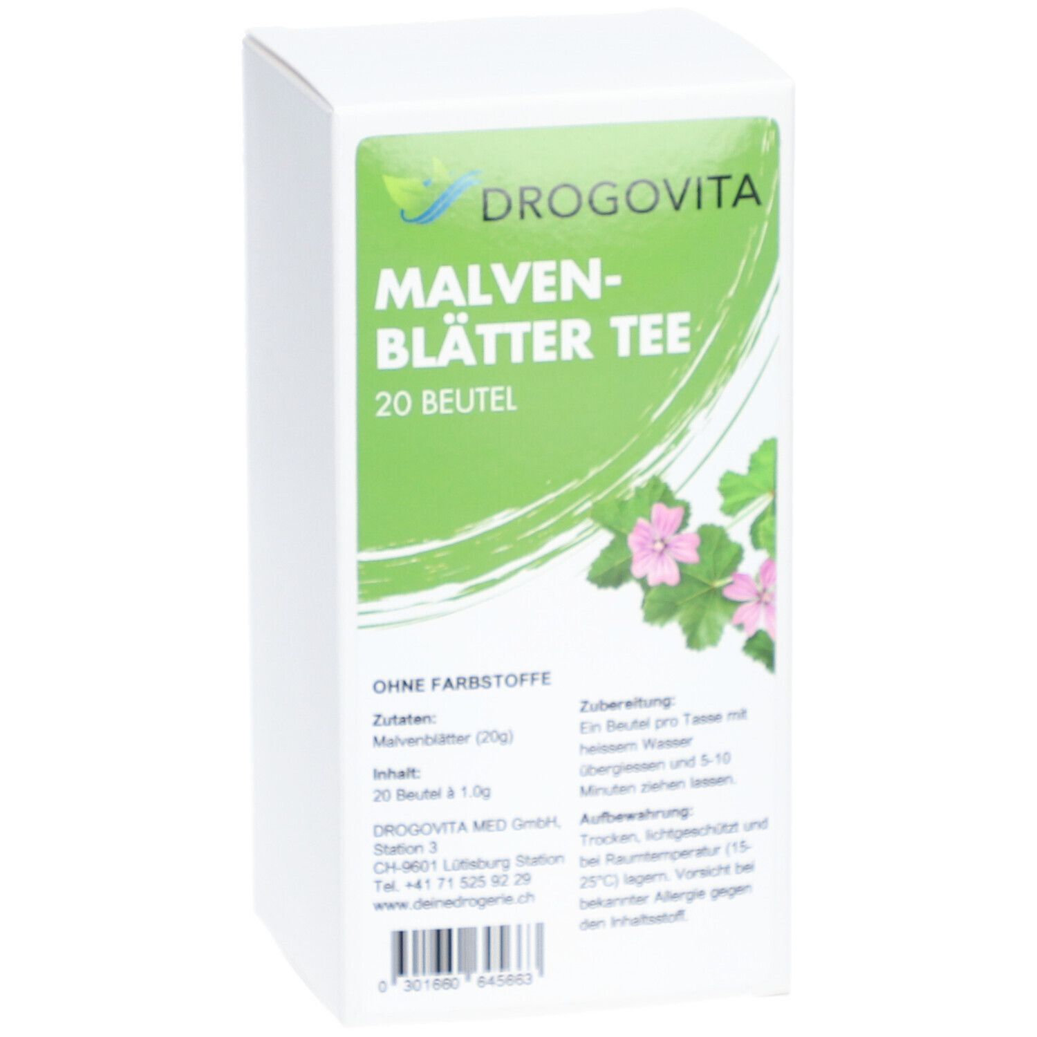 DROGOVITA Malvenblätter Tee Btl 20 Stk