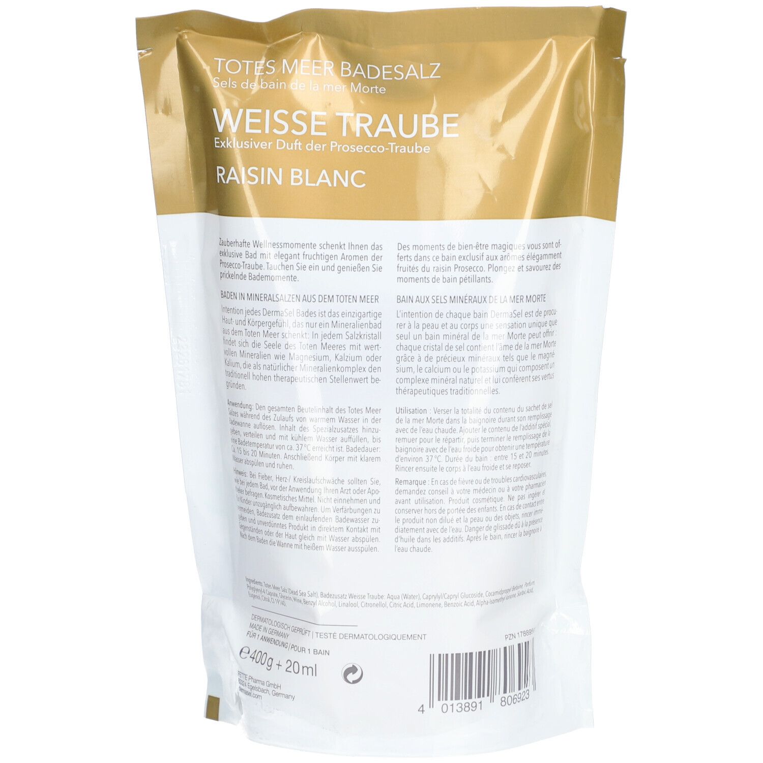 DERMASEL® Totes Meer Badesalz Weiße Traube