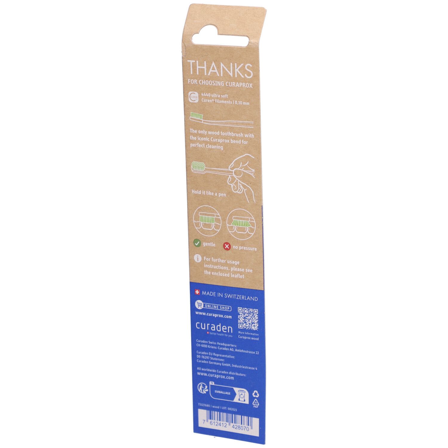 CURAPROX wood ultra soft toothbrush Karton