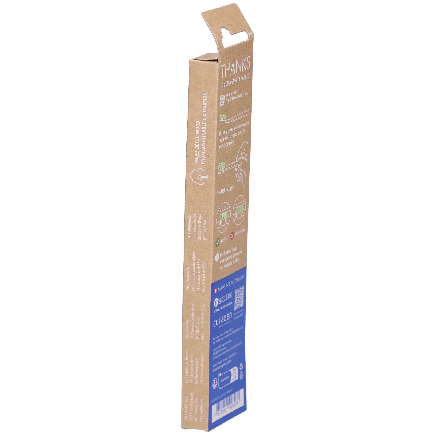 CURAPROX wood ultra soft toothbrush Karton