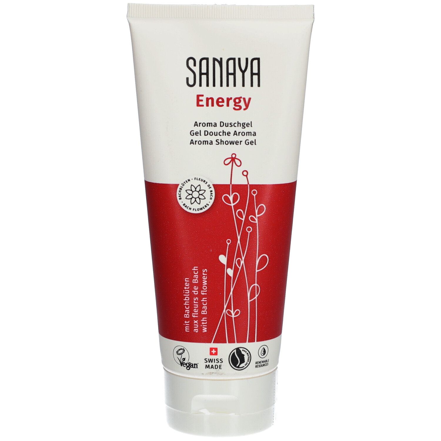 SANAYA Energy Gel Douche Aroma aux fleurs de Bach
