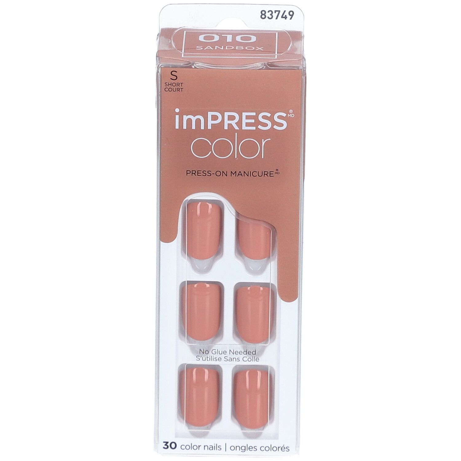 KISS ImPress Color Kit Falsche Nägel Gel Prêt-à-porter - Sandkasten