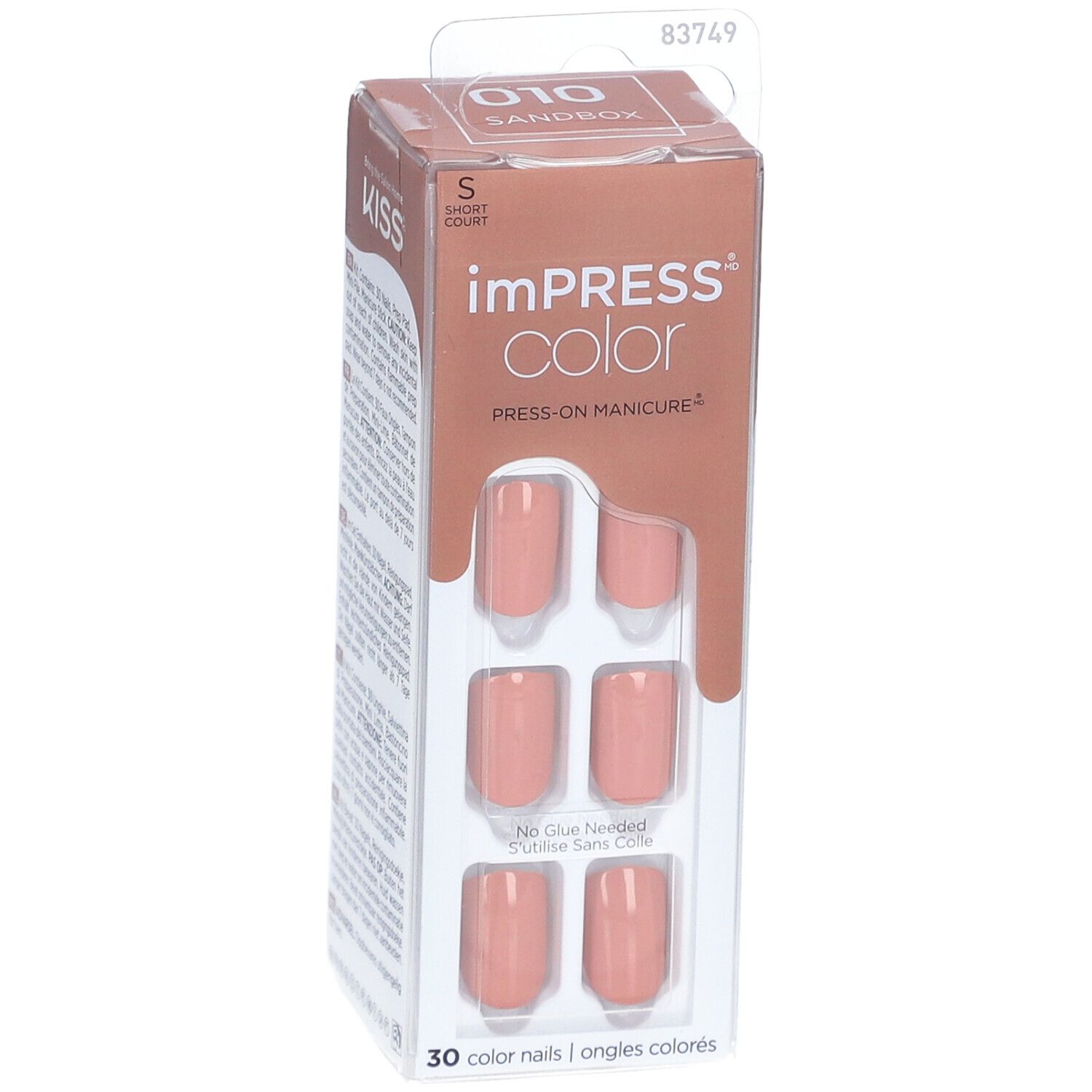 KISS ImPress Color Kit Falsche Nägel Gel Prêt-à-porter - Sandkasten