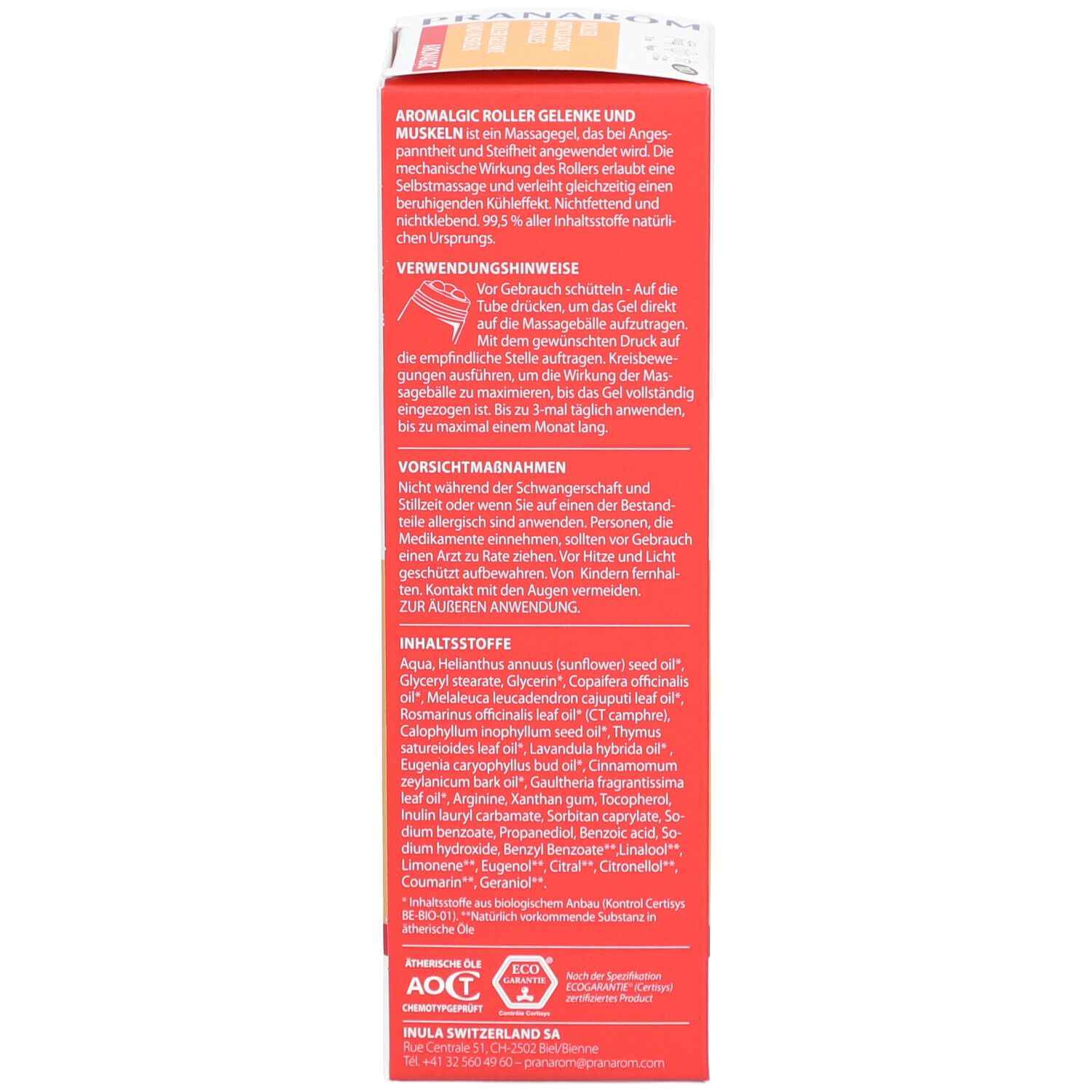 PRANAROM Roller Articulations et muscles - Bio