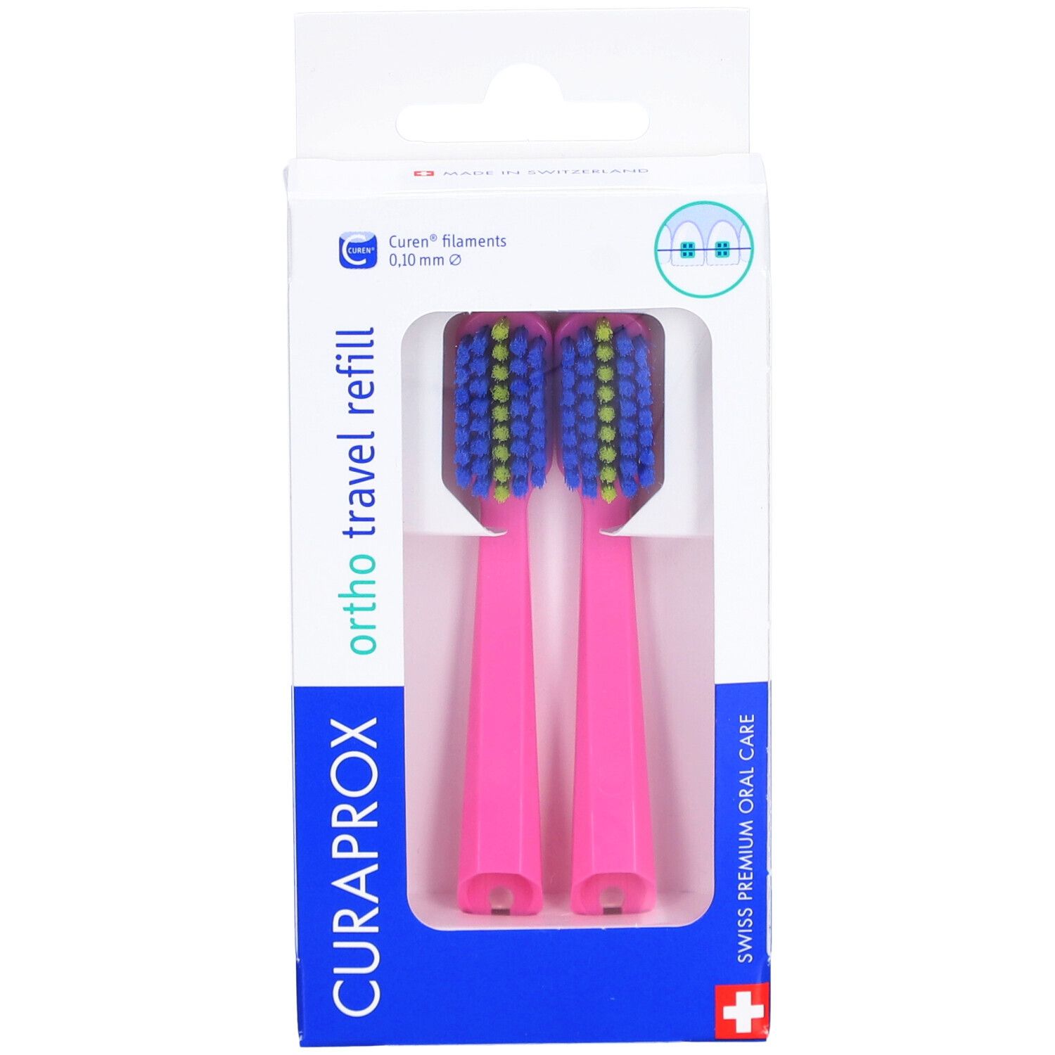 CURAPROX CS 5460 Travel Set Ortho refill pink