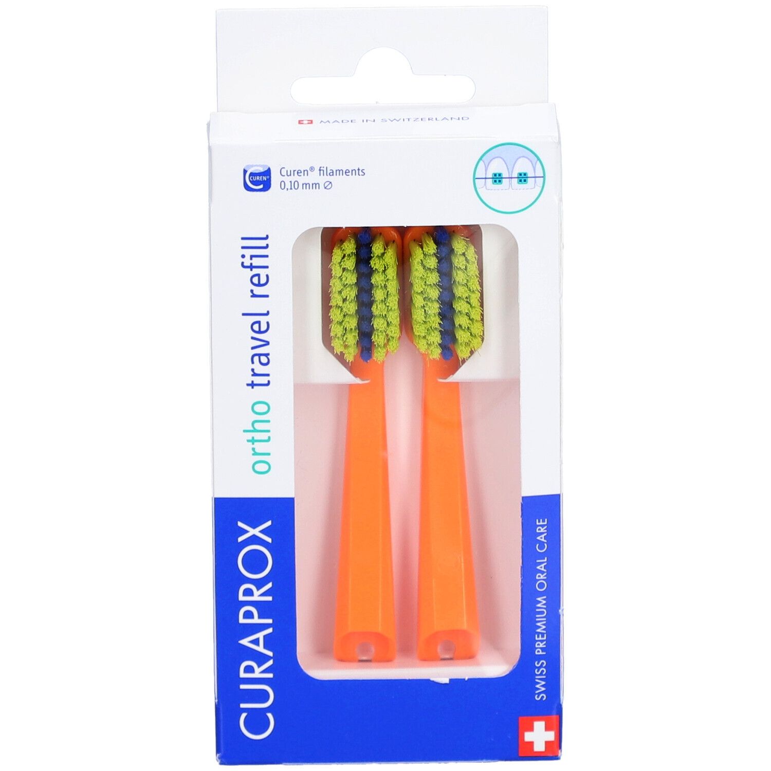 CURAPROX CS 5460 Travel Set Ortho refill orange