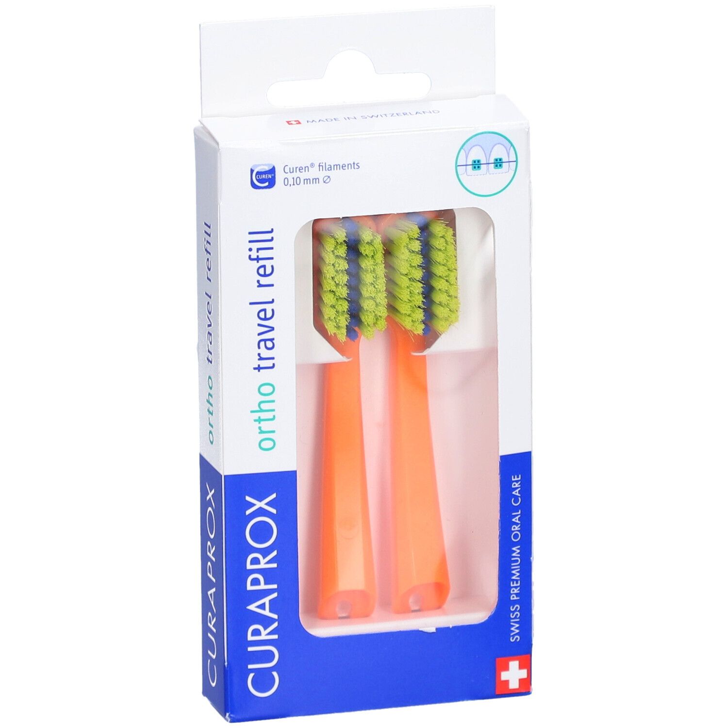 CURAPROX CS 5460 Travel Set Ortho refill orange