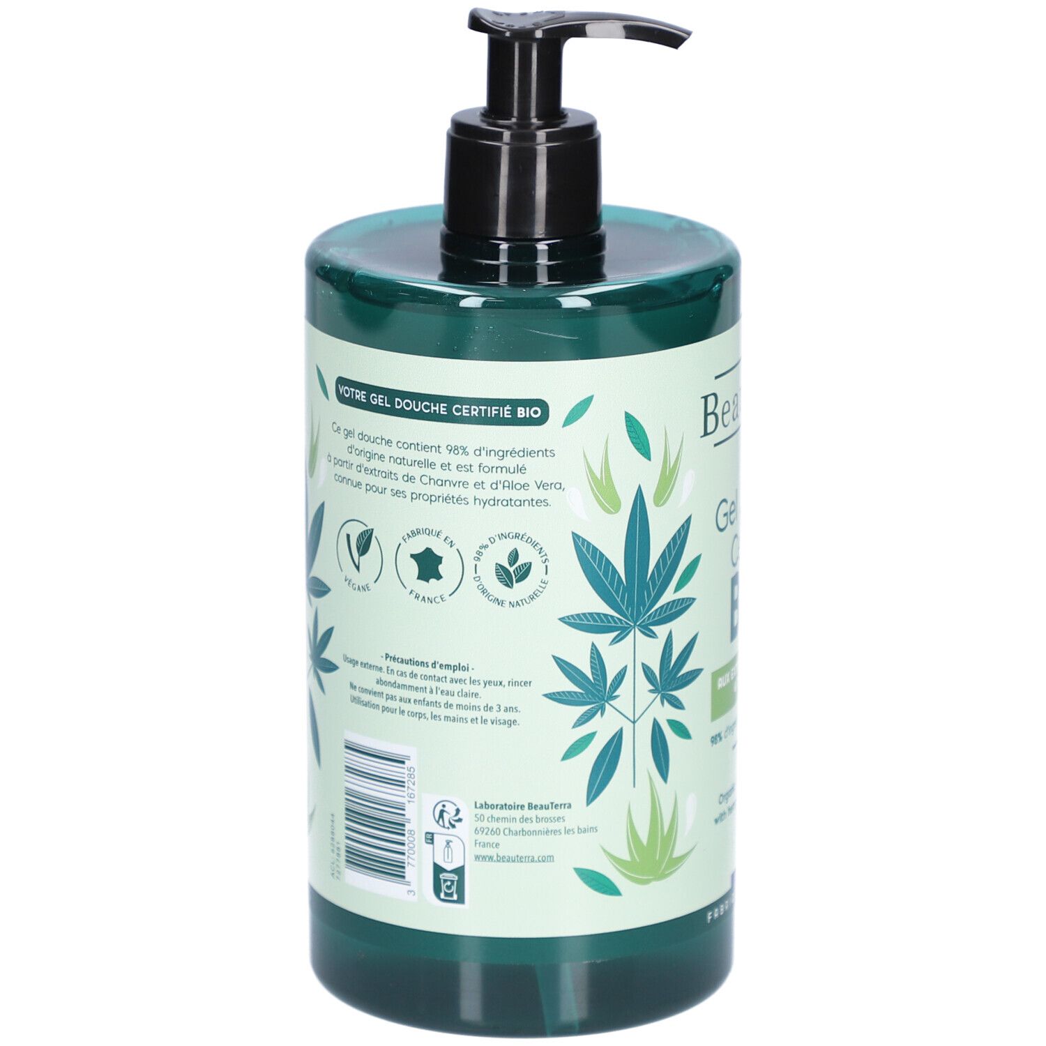 BeauTerra Gel Douche Surgras Bio