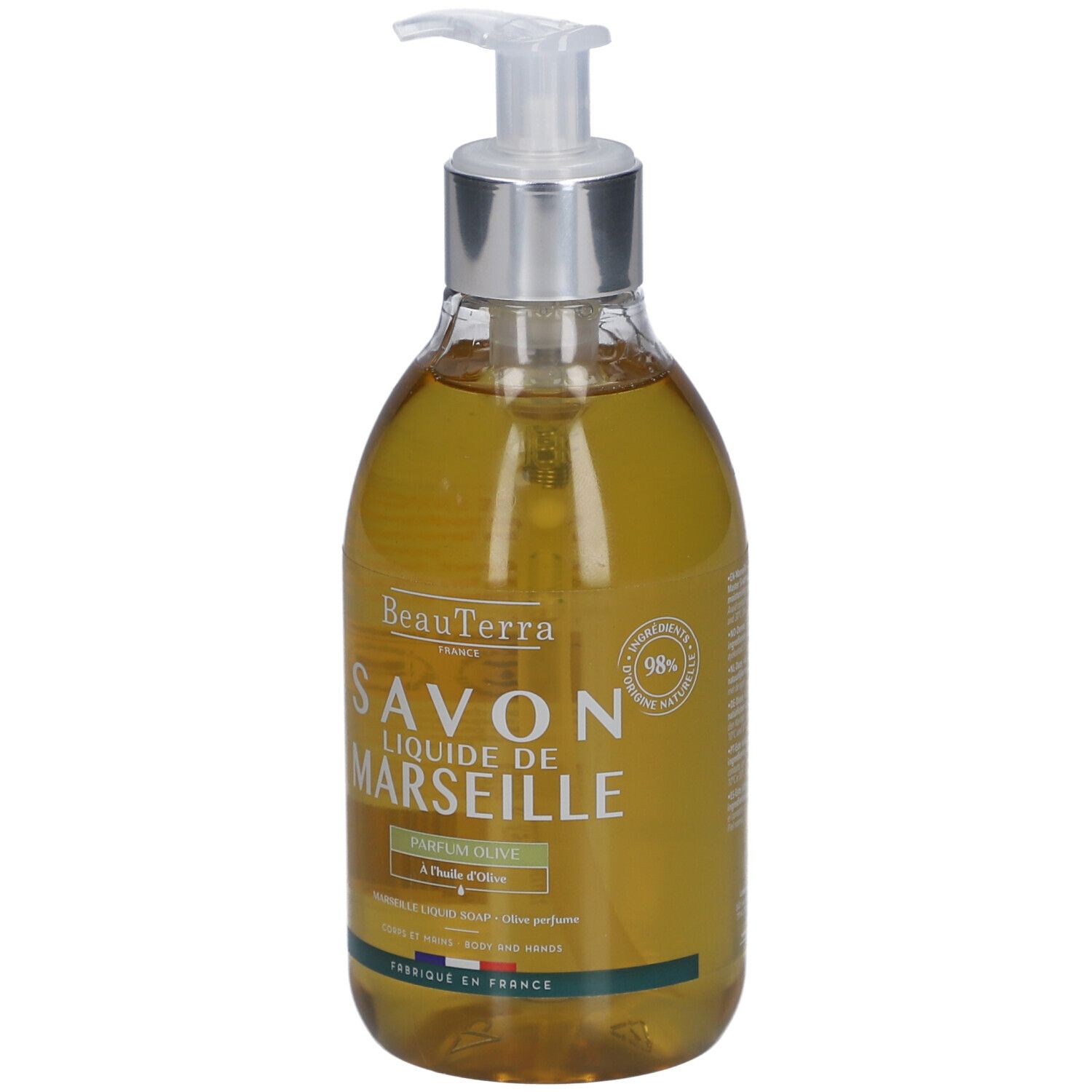 BeauTerra Flüssigseife aus Marseille - Olive