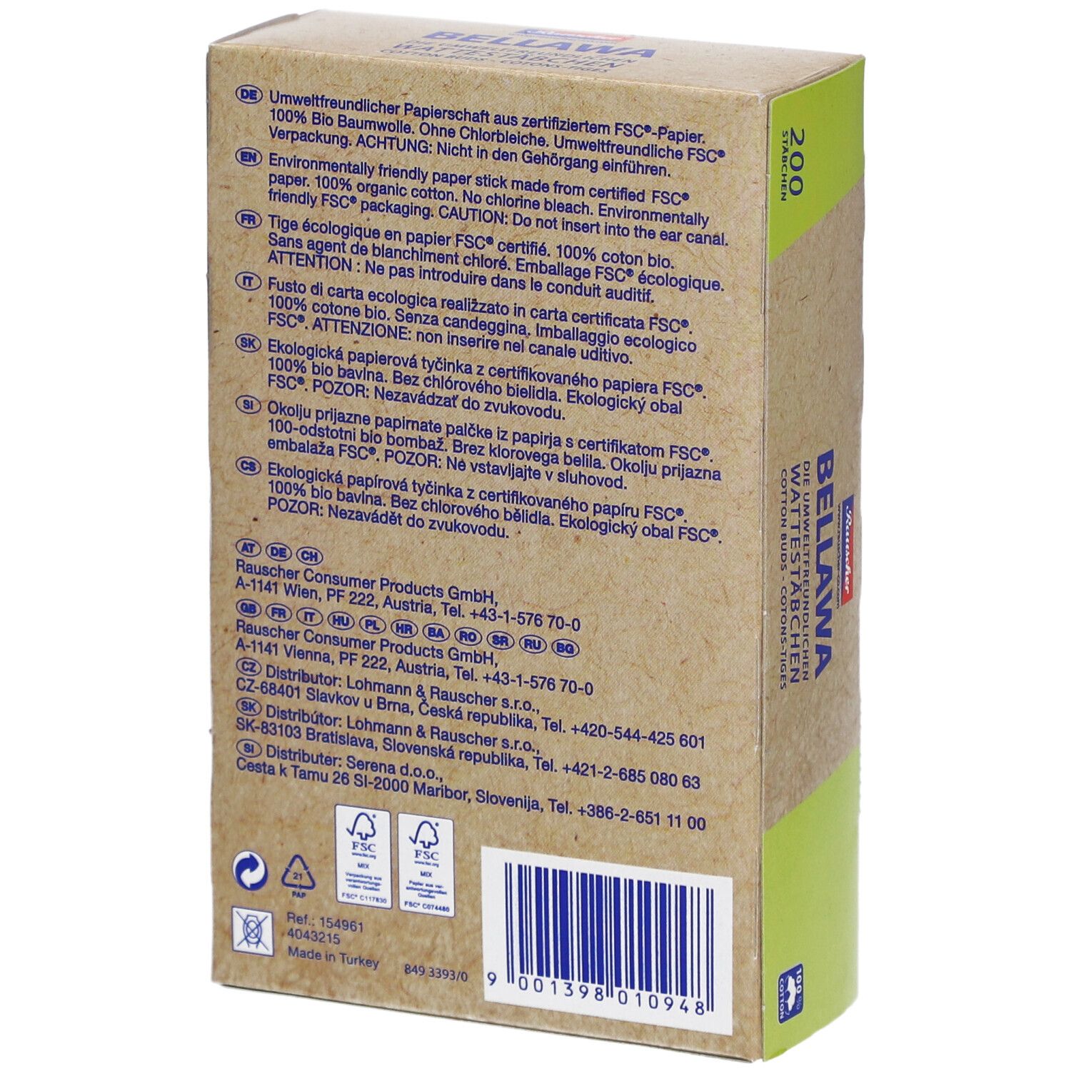 BELLAWA Cotons-Tiges Fairer Handel