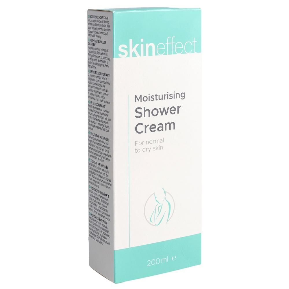 SKINEFFECT Duschcreme Verpackung, feuchtigkeitsspendend, für normale bis trockene Haut.