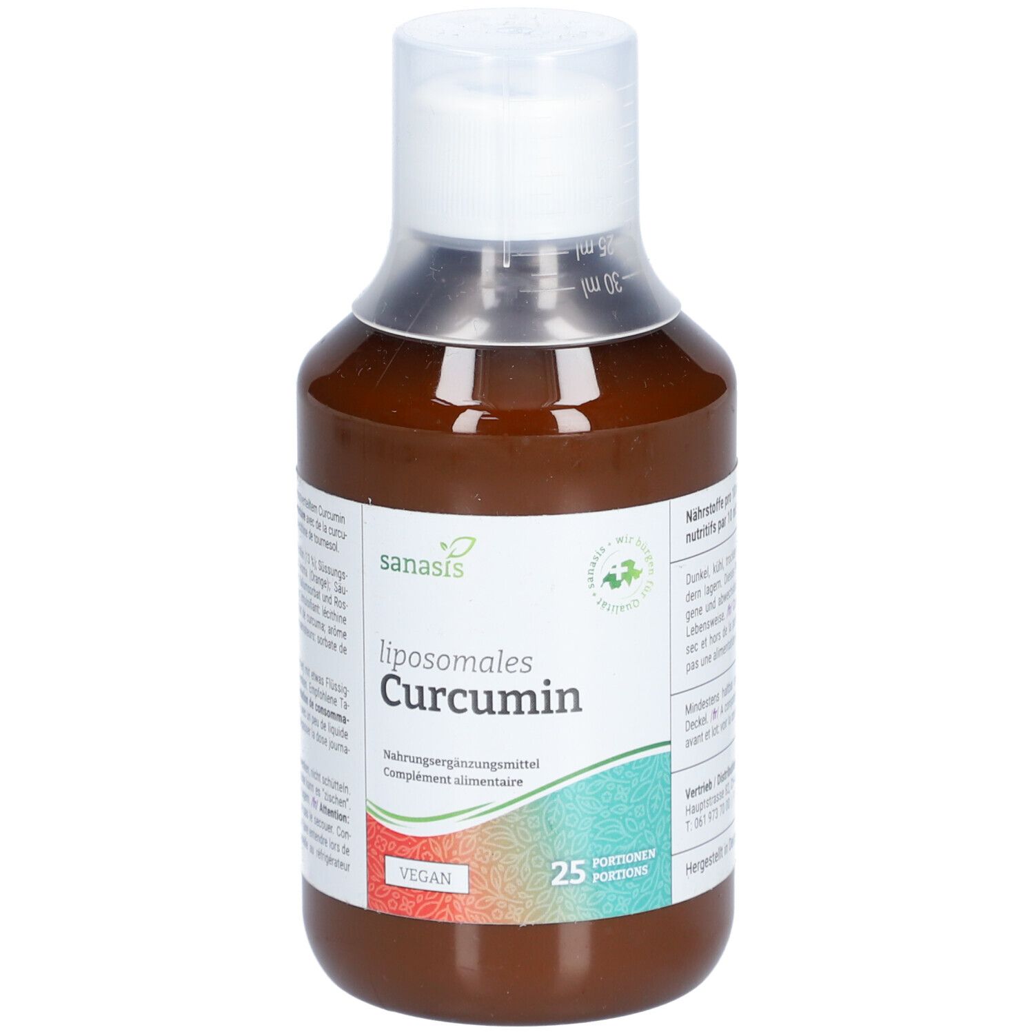 SANASIS Curcumin liposomal Fl 250 ml