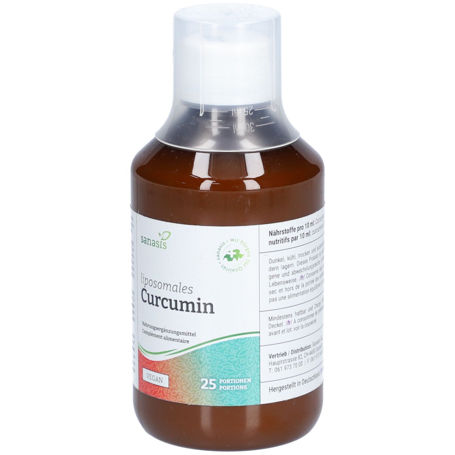 SANASIS Curcumin liposomal Fl 250 ml