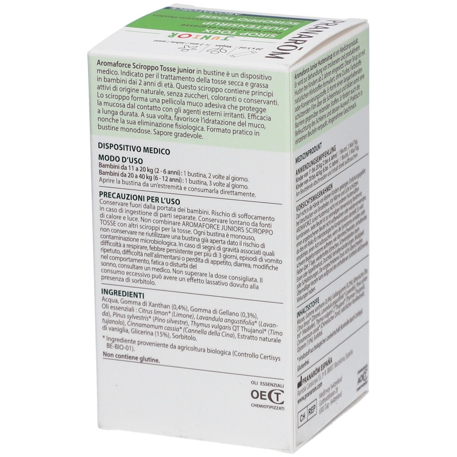 Pranarom Aromaforce Junior Hustensirup für Kinder