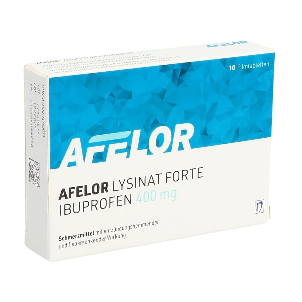AFELOR Lysinat forte Filmtabl 400 mg 10 Stk