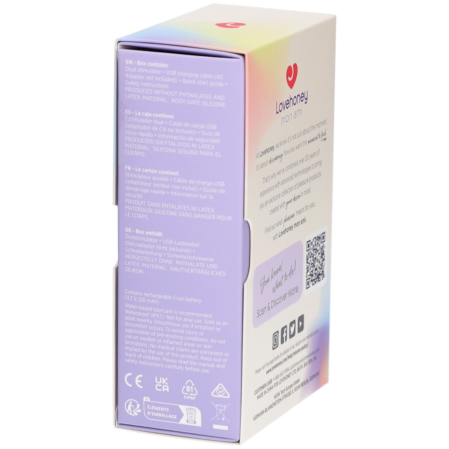 Lovehoney® mon ami Vibromasseur pour couple