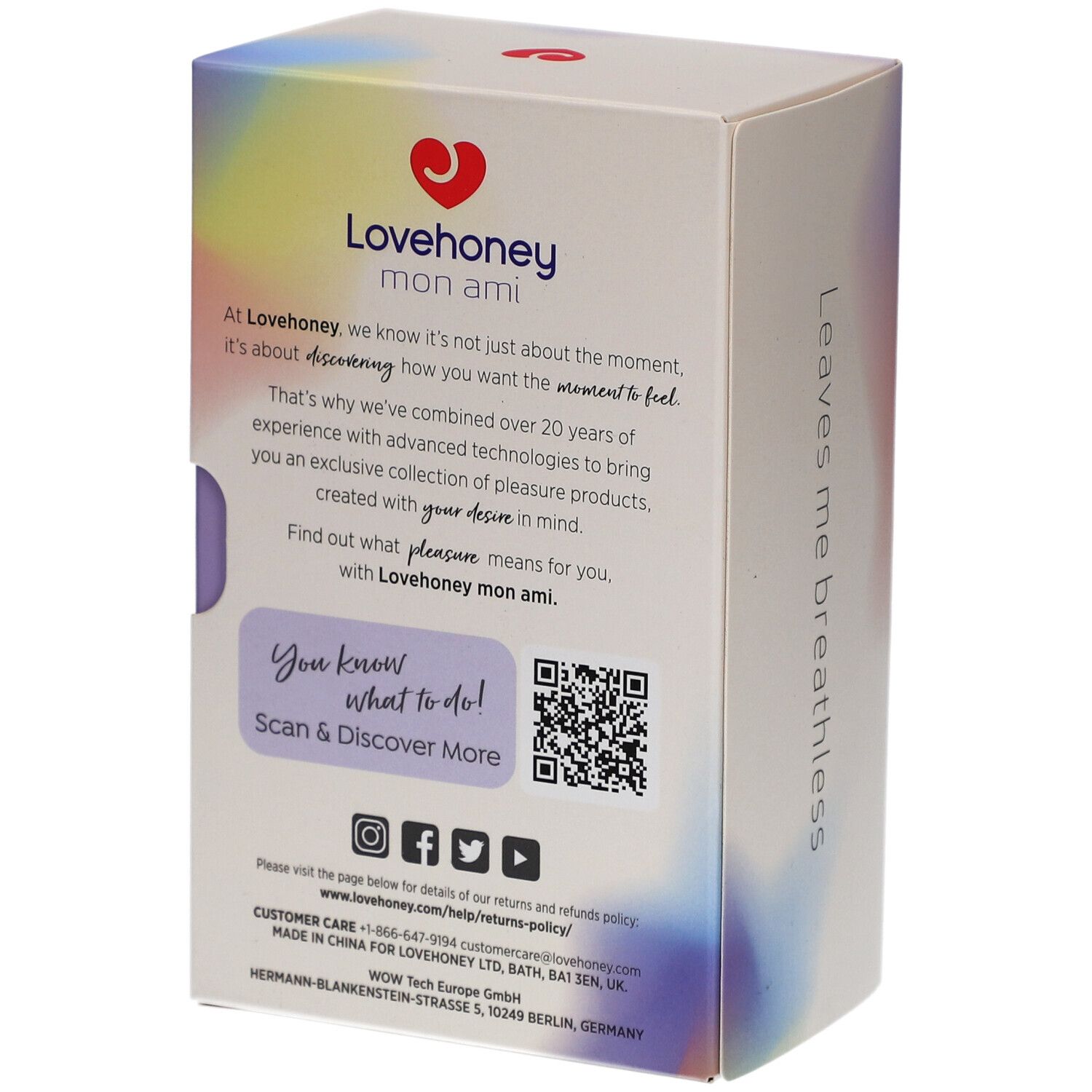 Lovehoney® mon ami Auflegevibrator Pleasure Air Rose