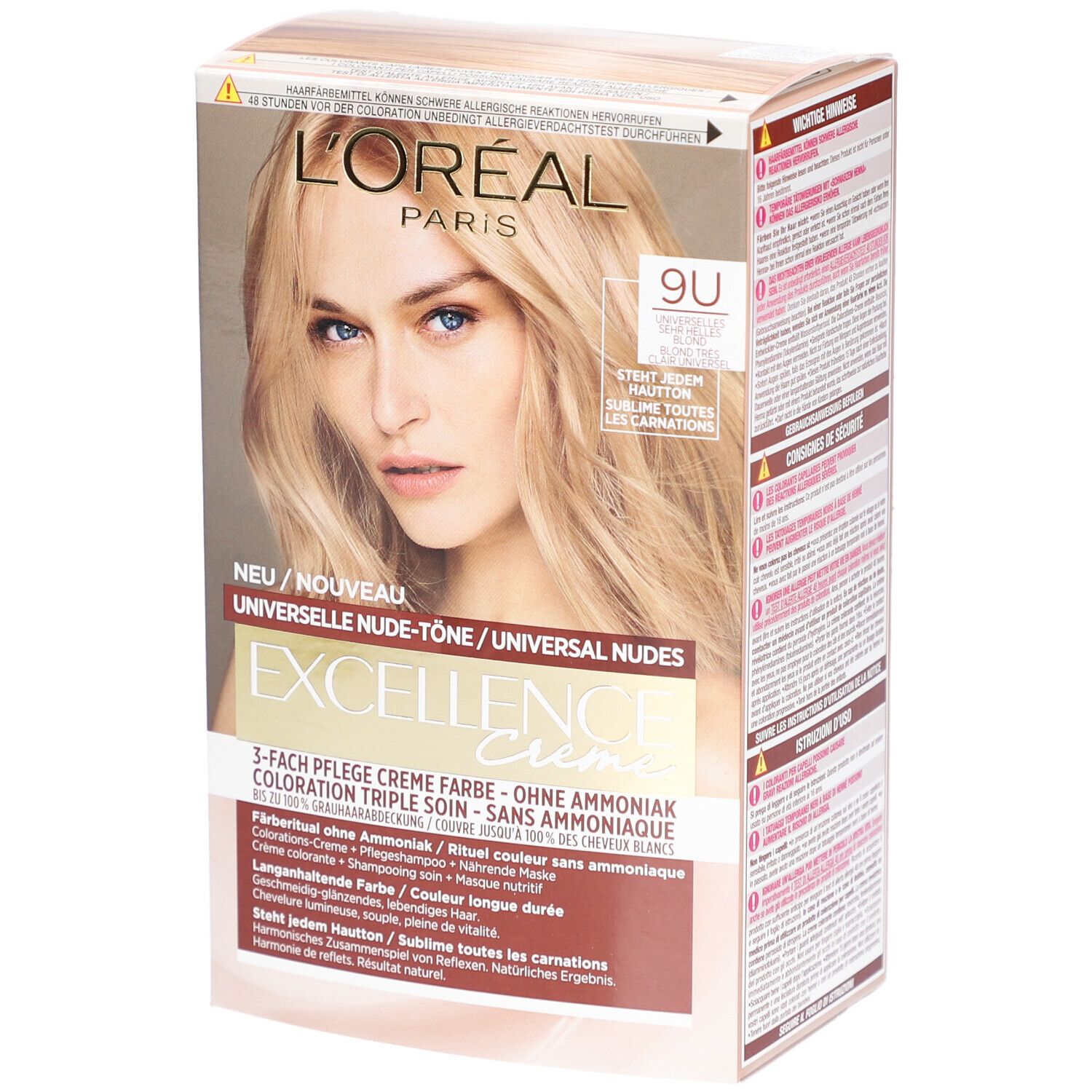L'ORÉAL PARIS Excellence Creme Universal nude 9U Sehr helles Blond