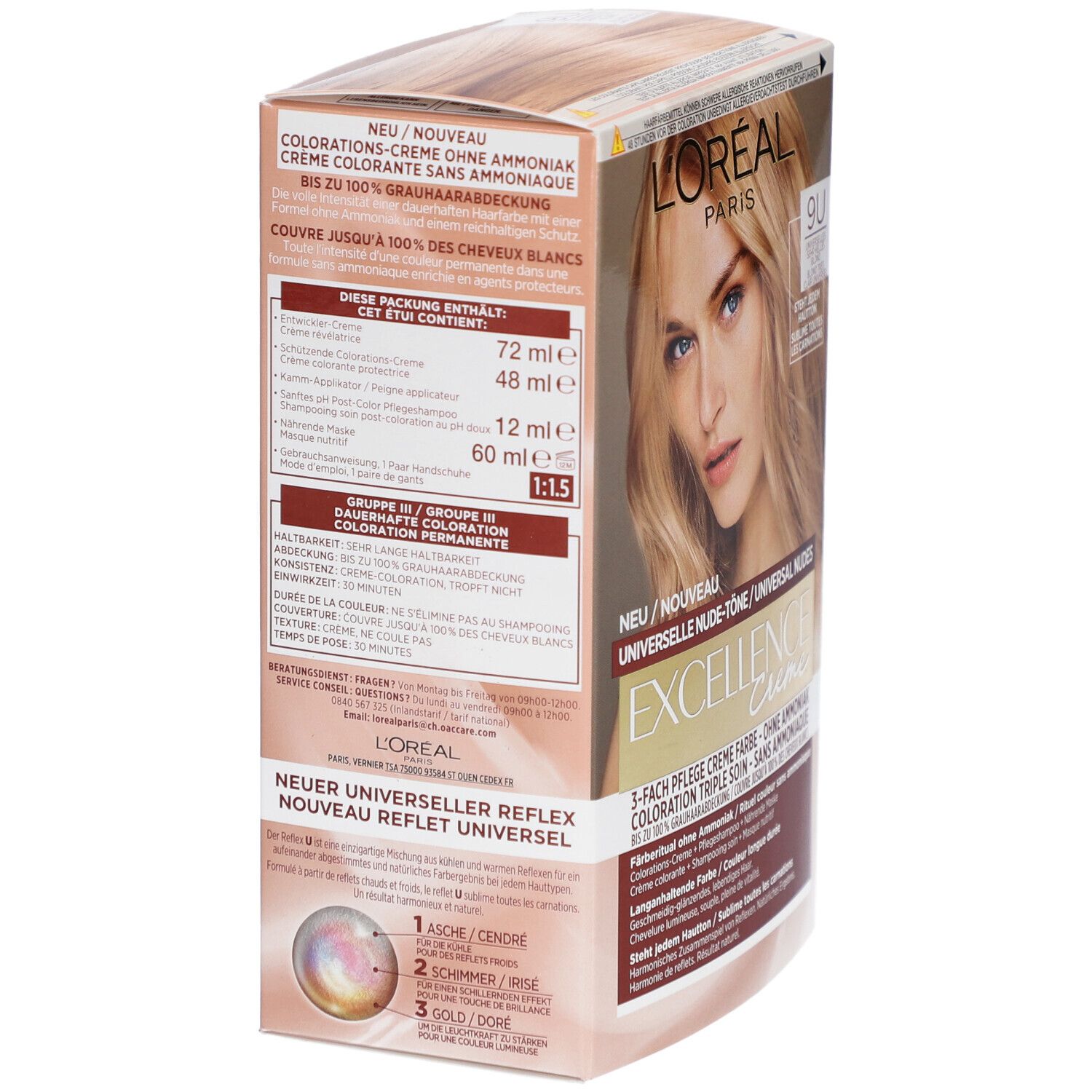 L'ORÉAL PARIS Excellence Creme Universal nude 9U Sehr helles Blond