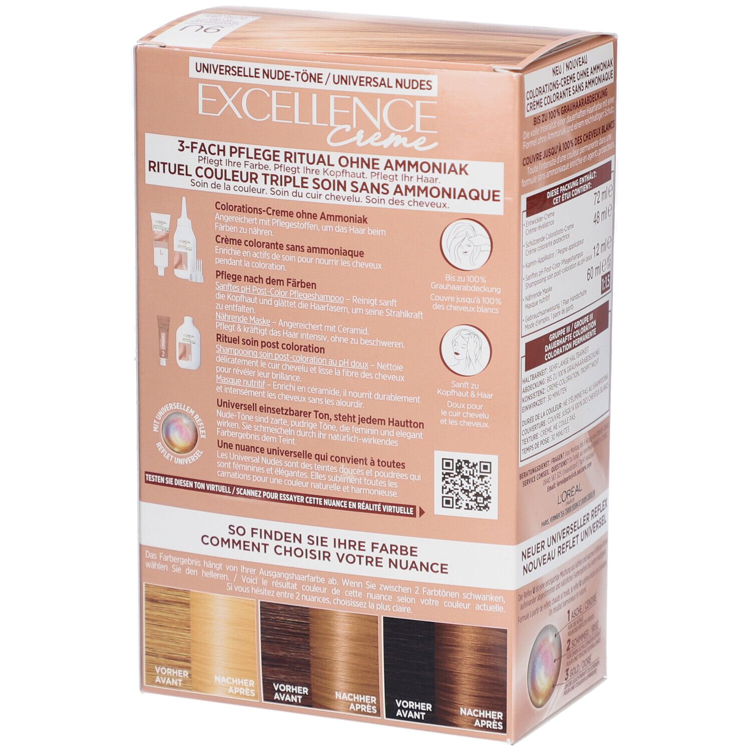 L'ORÉAL PARIS Excellence Creme Universal nude 9U Sehr helles Blond
