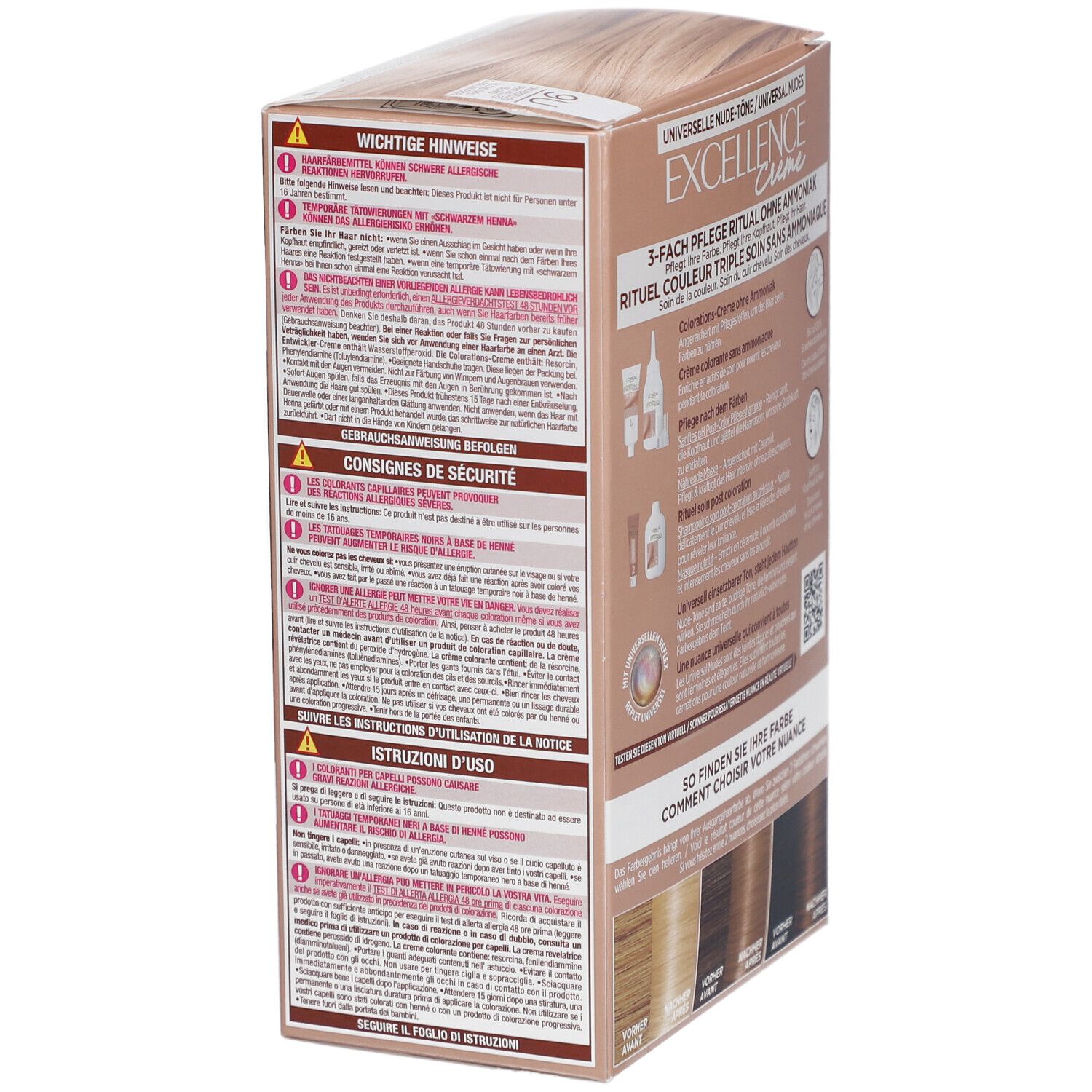 L'ORÉAL PARIS Excellence Creme Universal nude 9U Sehr helles Blond