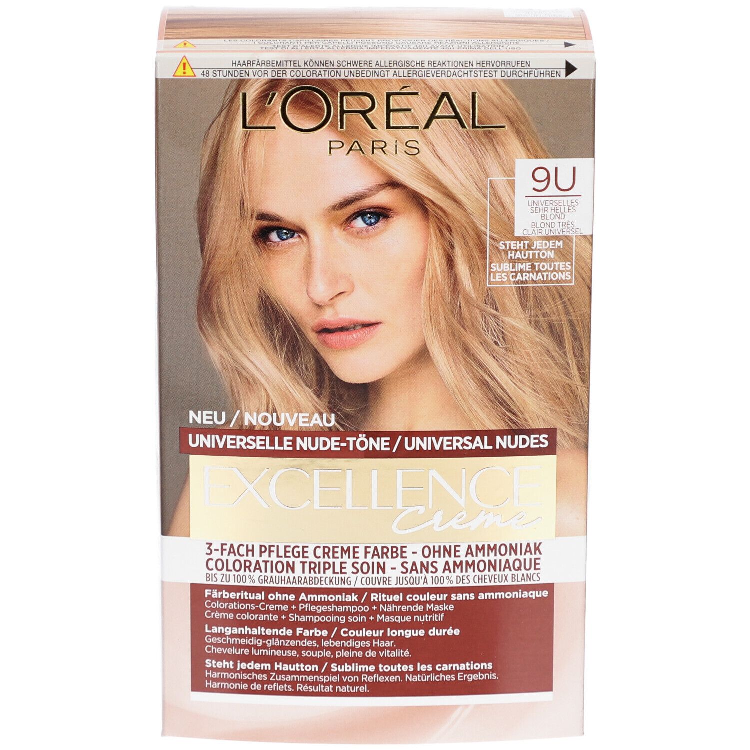 L'ORÉAL PARIS Excellence Creme Universal nude 9U Sehr helles Blond