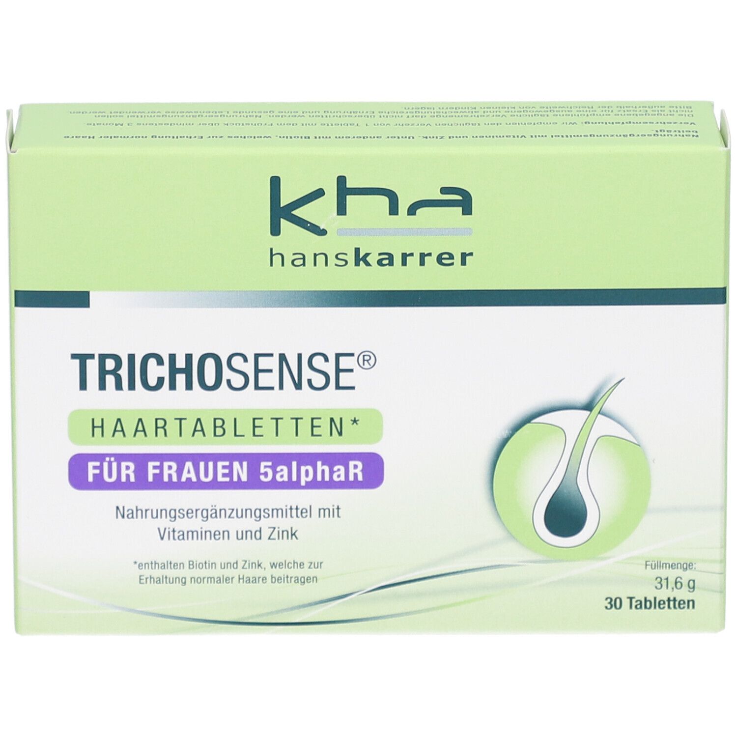 HANS KARRER Trichosense Haar-Tabletten Frauen 5alphaR