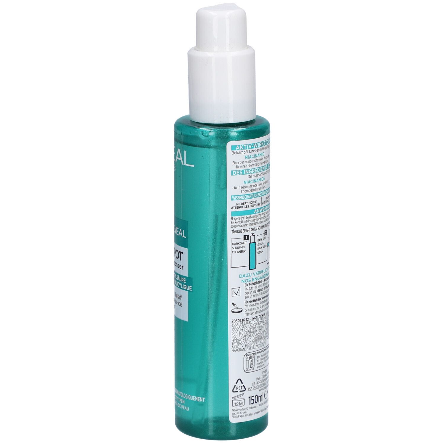 L'Oréal Paris Bright Reveal Reiniger Serum gegen Pigmentflecken Niacinamide