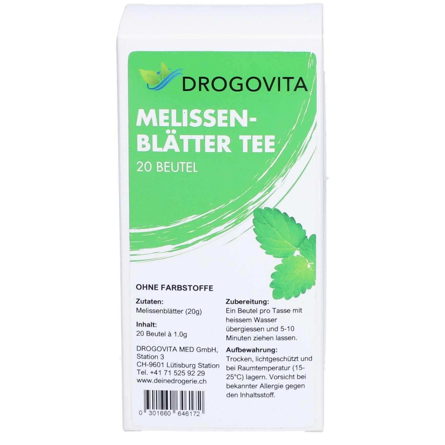 Drogovita Tisane de mélisse