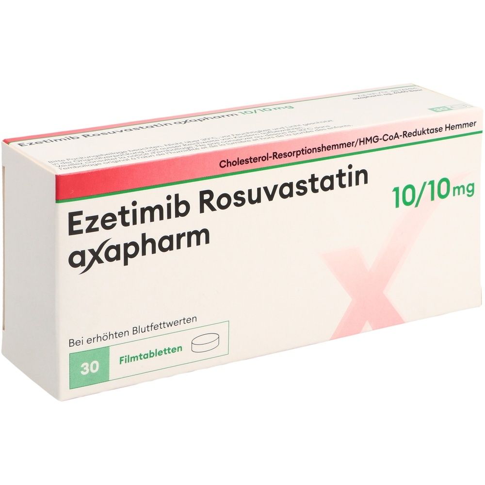 EZETIMIB ROSUVAST axapharm Filmtabl 10/10mg 30 Stk