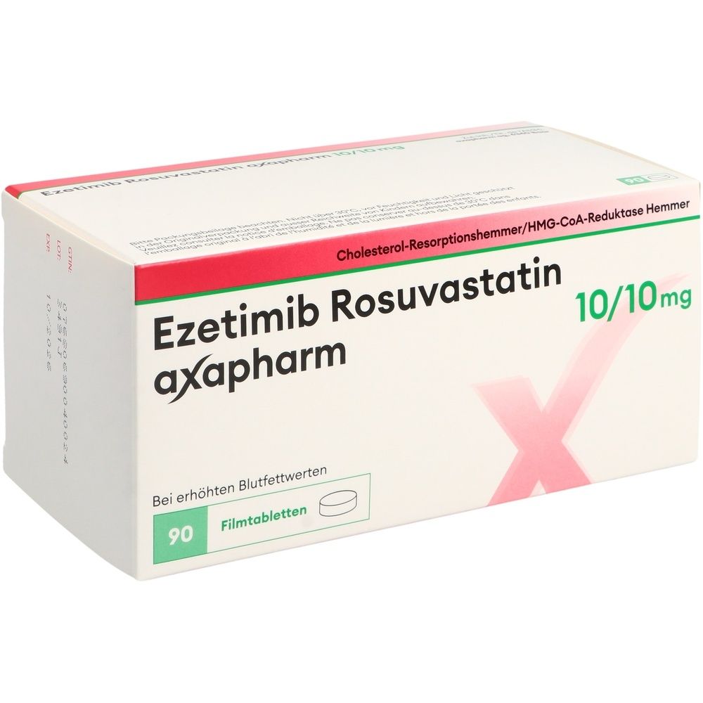 EZETIMIB ROSUVAST axapharm Filmtabl 10/10mg 90 Stk