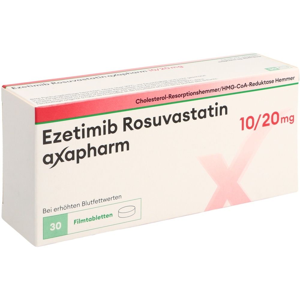 EZETIMIB ROSUVAST axapharm Filmtabl 10/20mg 30 Stk