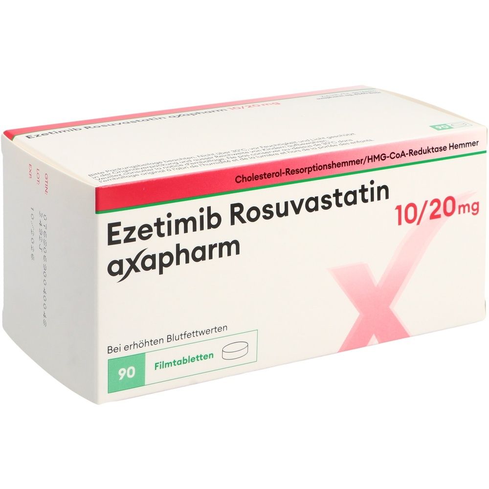 EZETIMIB ROSUVAST axapharm Filmtabl 10/20mg 90 Stk
