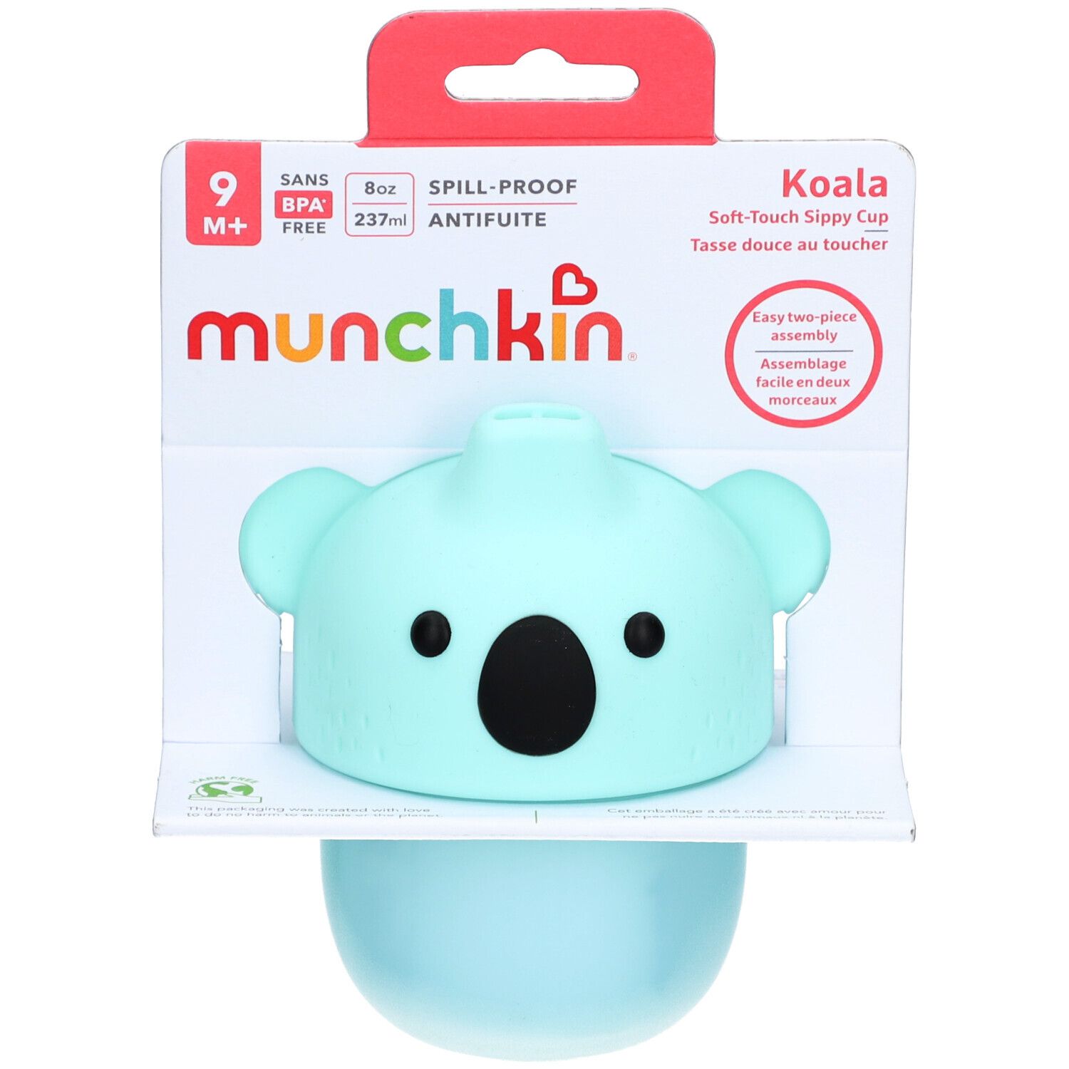 MUNCHKIN® Tasse douce au toucher antifuite 237 ml - Koala - 9 mois et +