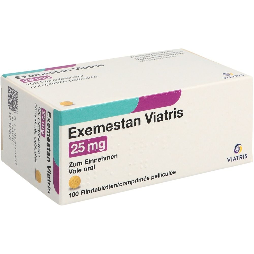EXEMESTAN Viatris Filmtabl 25 mg 100 Stk