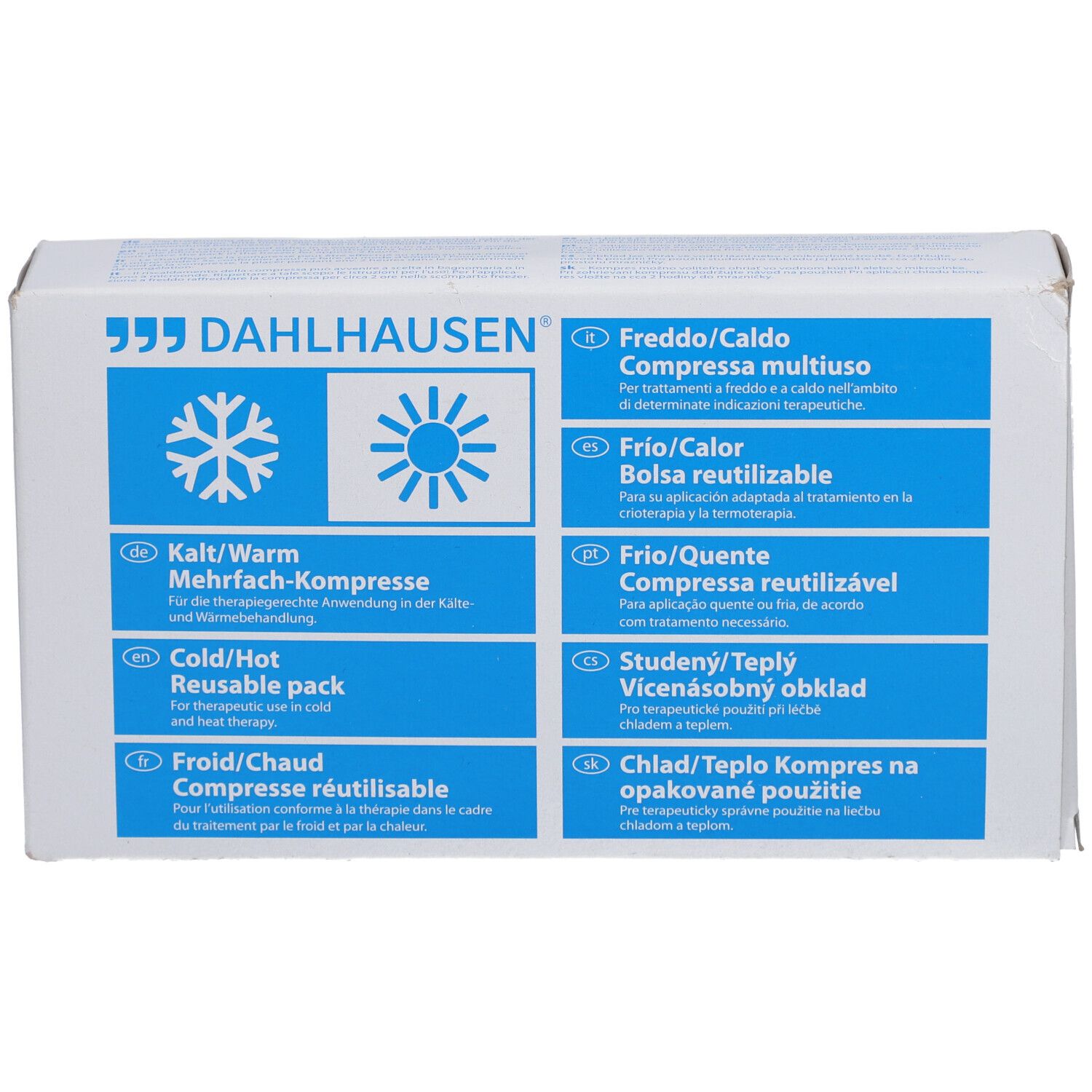 DAHLHAUSEN Wiederverwendbare Kalt-/Warmkompressen 16 x 26 cm