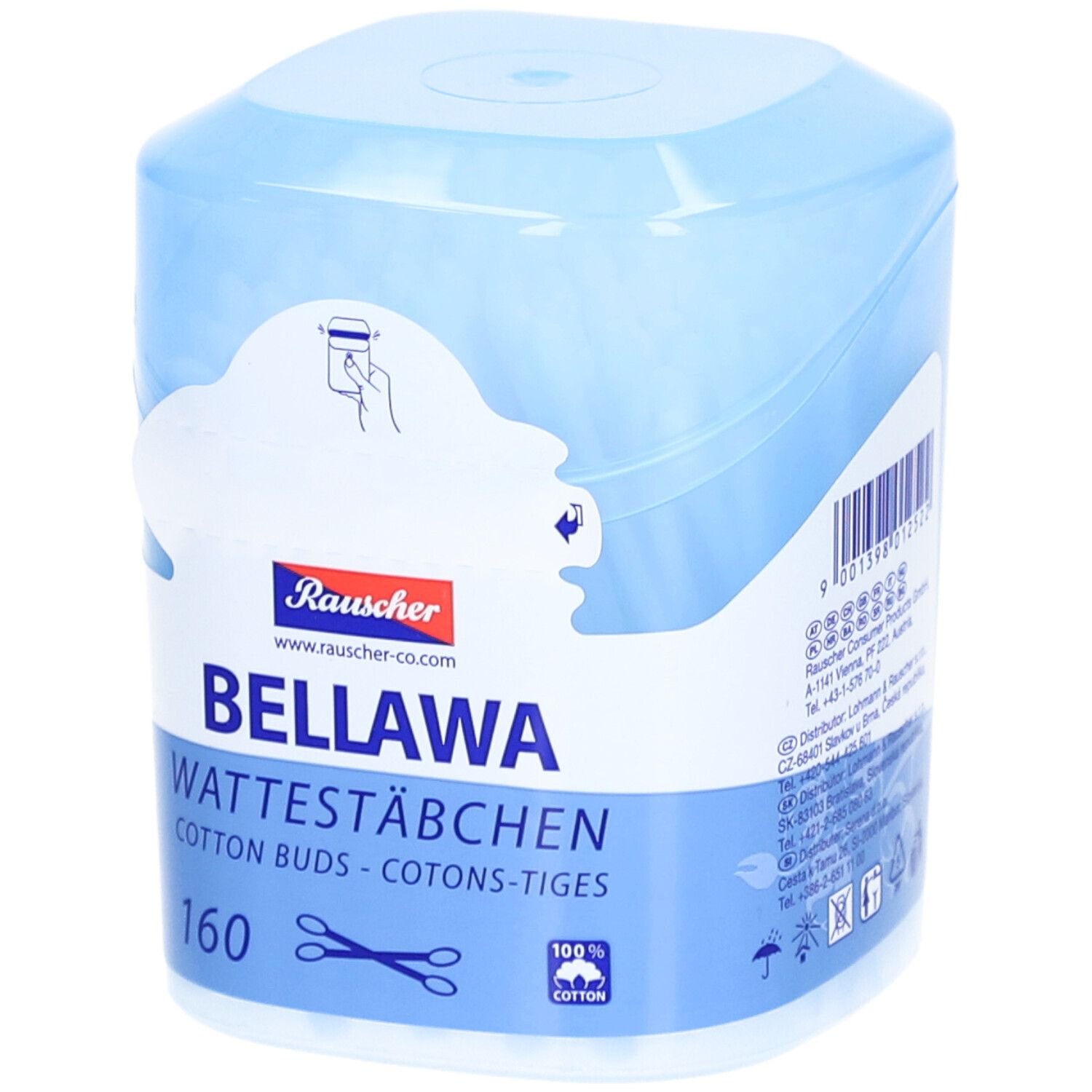 BELLAWA Wattestäbchen Runddose