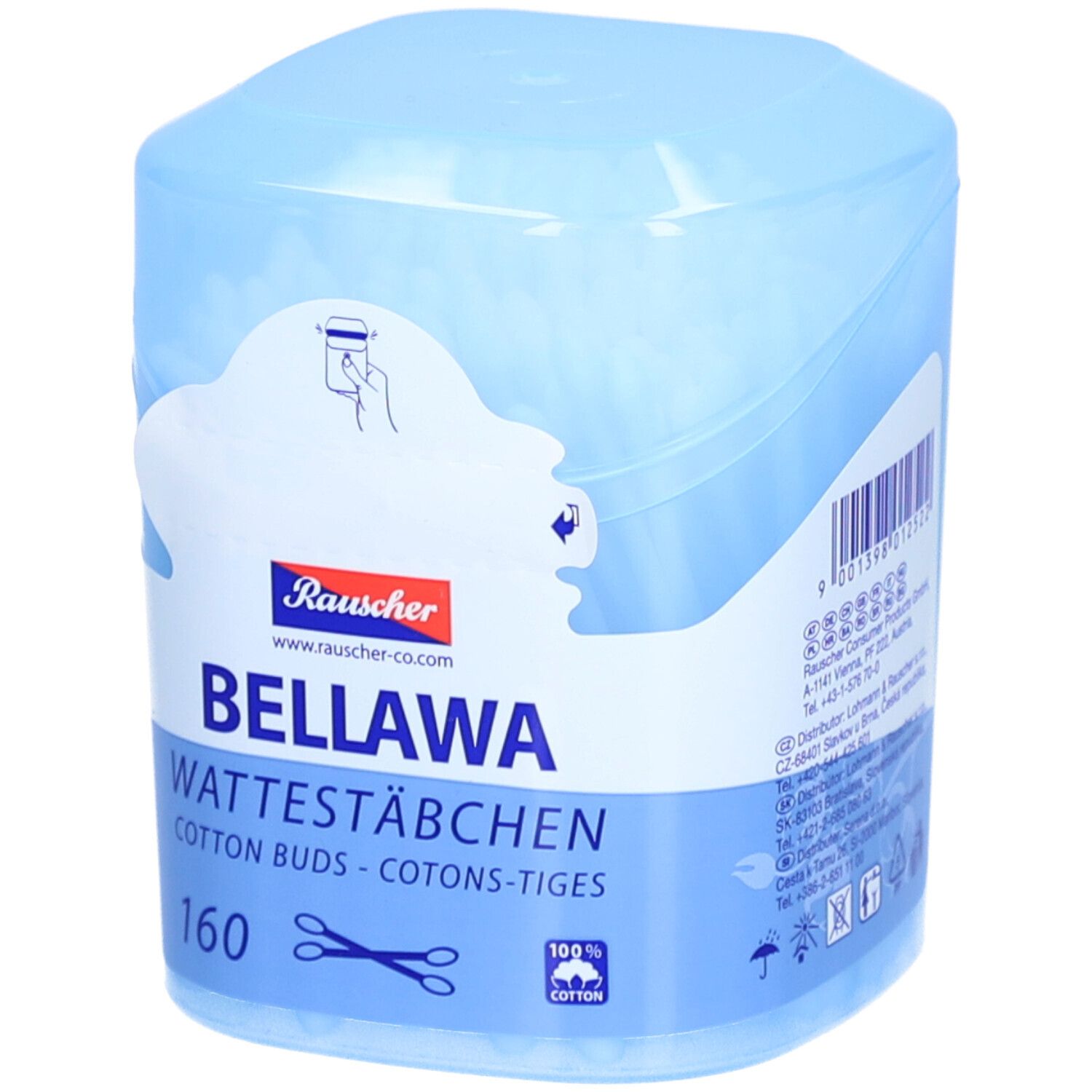 BELLAWA Wattestäbchen Runddose