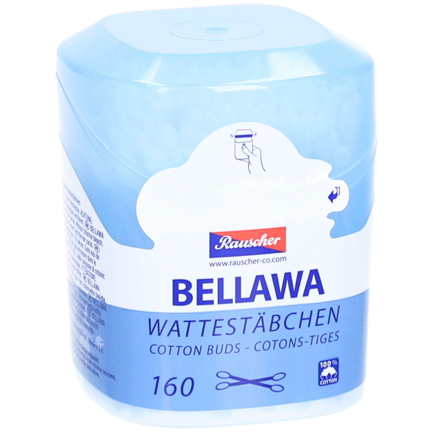 BELLAWA Wattestäbchen Runddose