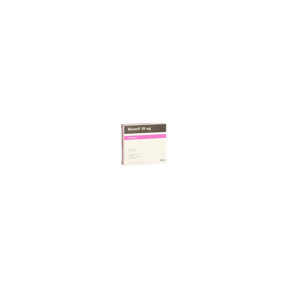 EBRANTIL Inj Lös 50 mg/10ml 5 Amp 10 ml