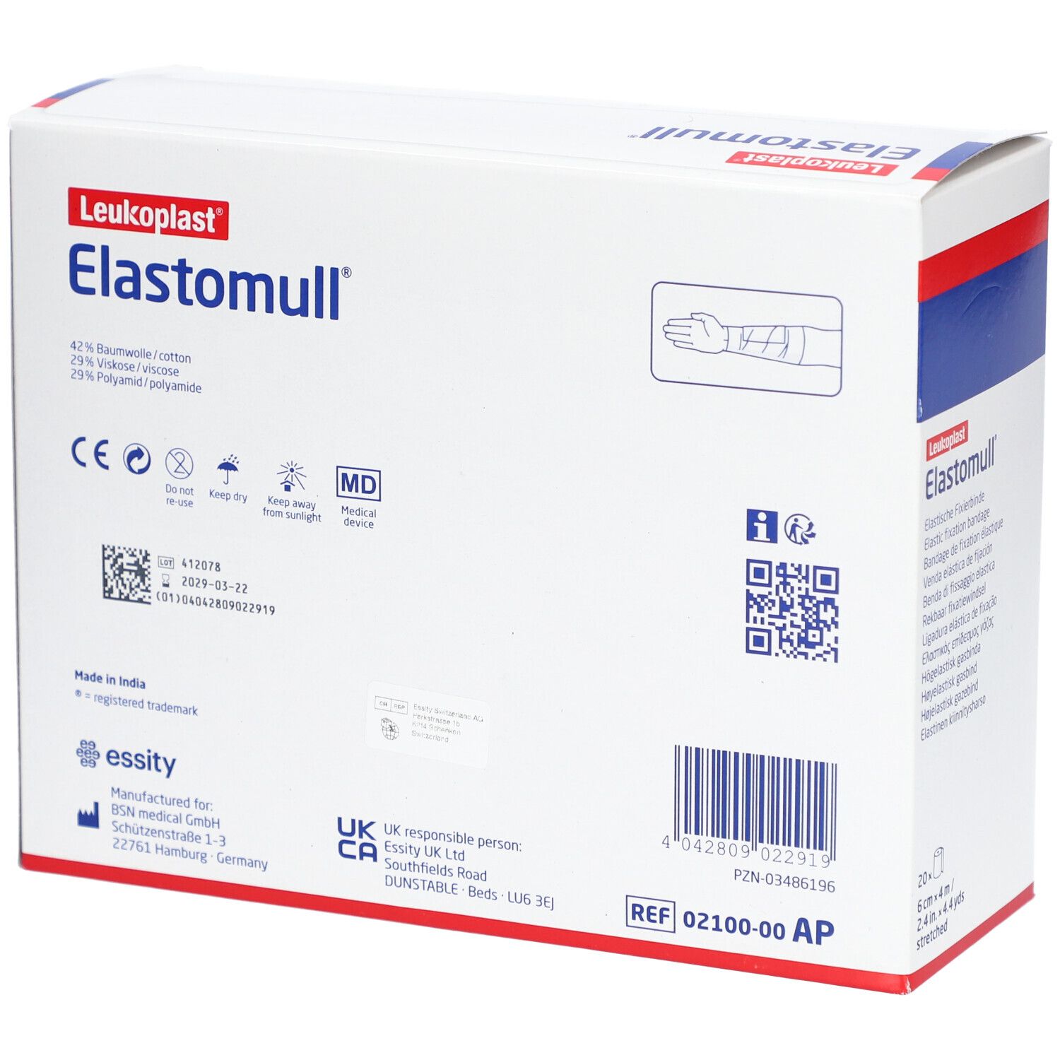 Elastomull® elastische Fixierbinde 4 m x 6 cm