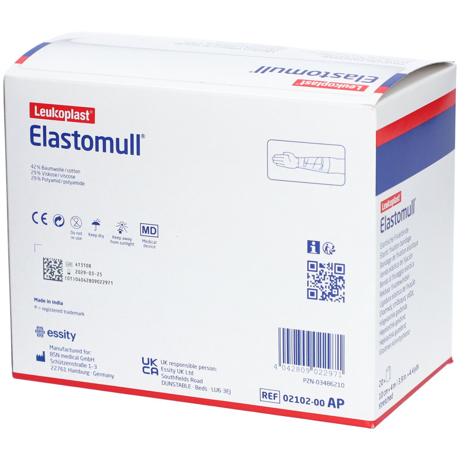 Elastomull® elastische Fixierbinde 4m x 10cm