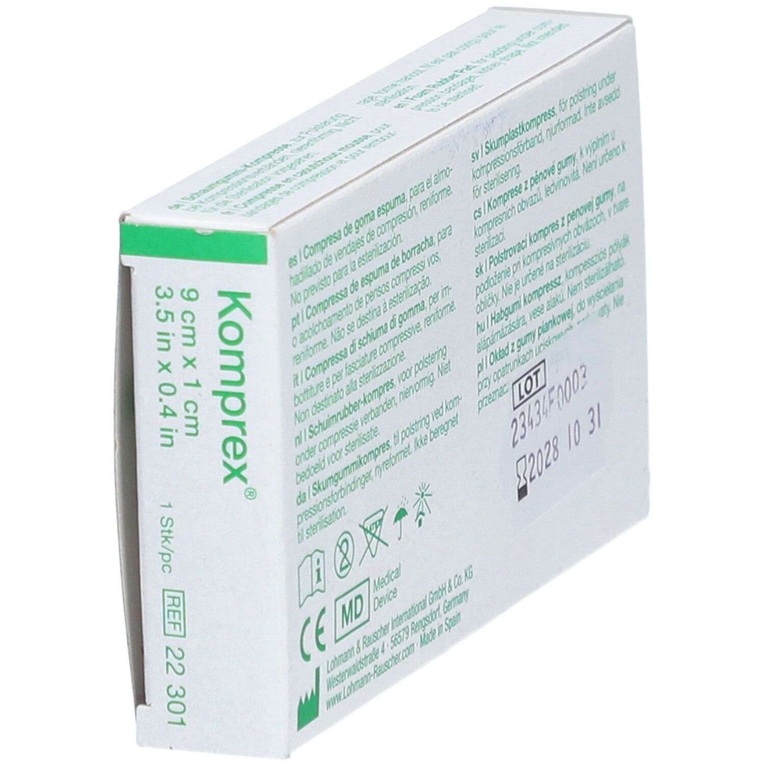Komprex® Schaumgummikompresse Gr. 0 nierenförmig
