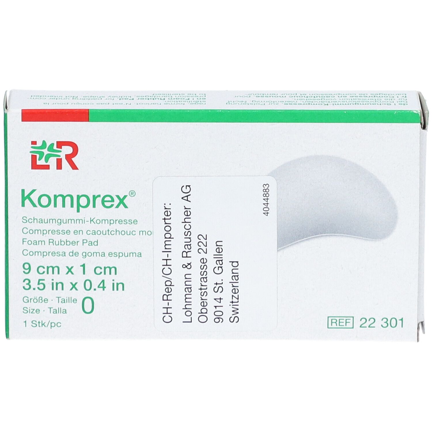 Komprex® Schaumgummikompresse Gr. 0 nierenförmig