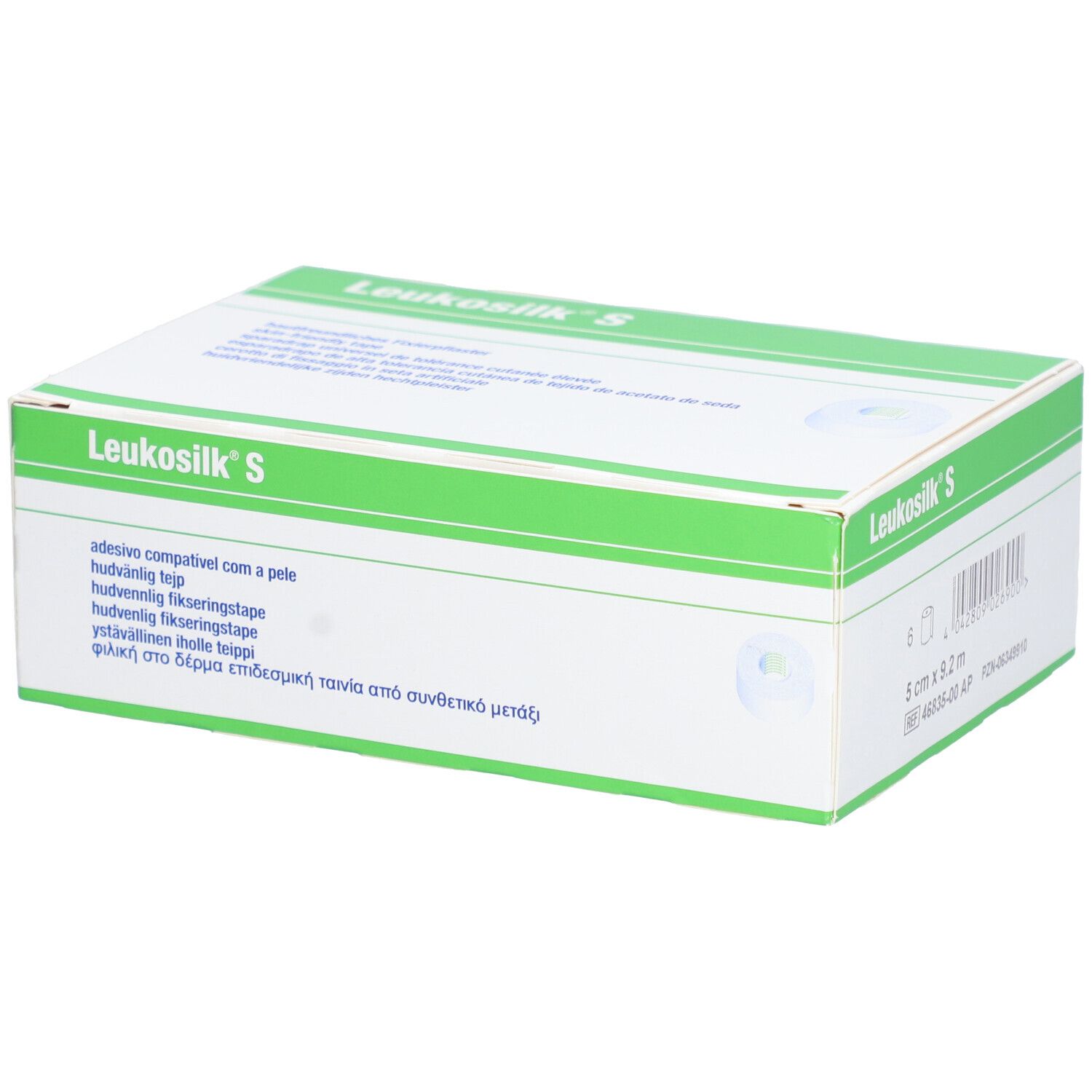 LEUKOSILK S Heftpflaster 9.2mx5cm weiss 6 Stk