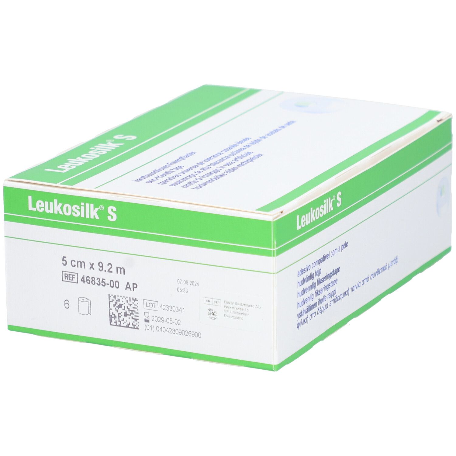 LEUKOSILK S Heftpflaster 9.2mx5cm weiss 6 Stk