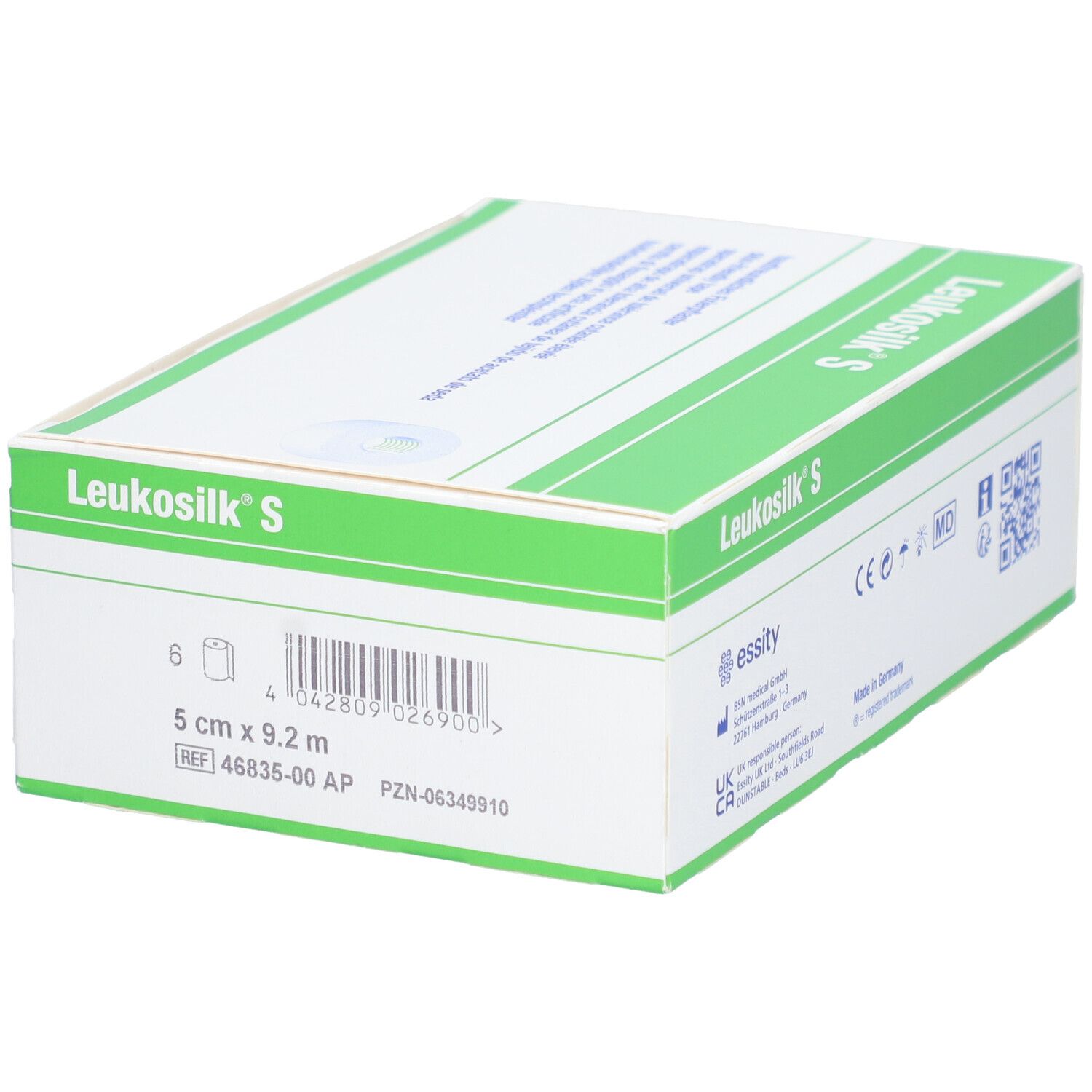 LEUKOSILK S Heftpflaster 9.2mx5cm weiss 6 Stk