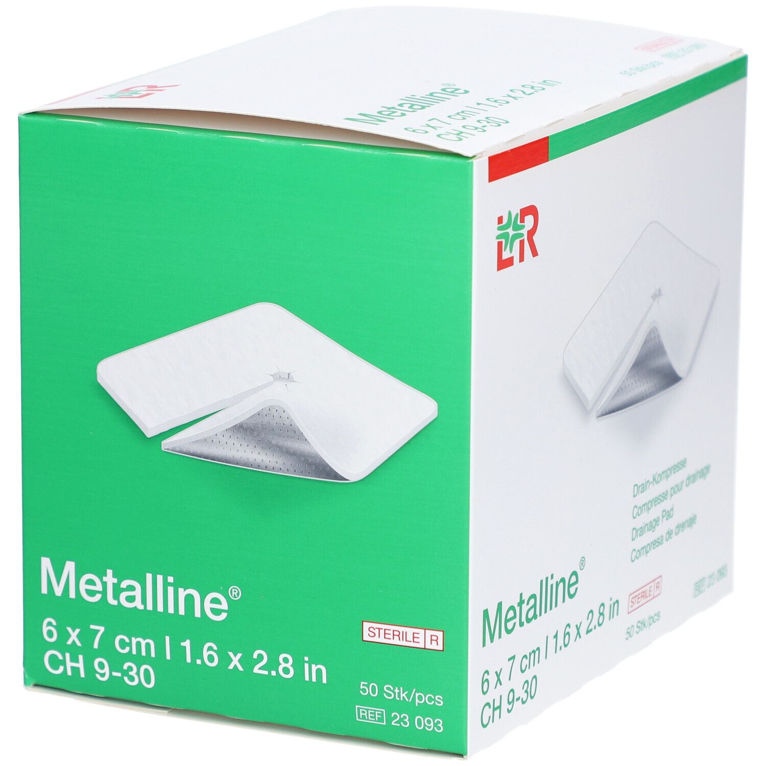 METALLINE Compresse Drainage Stérile 6 x 7 cm
