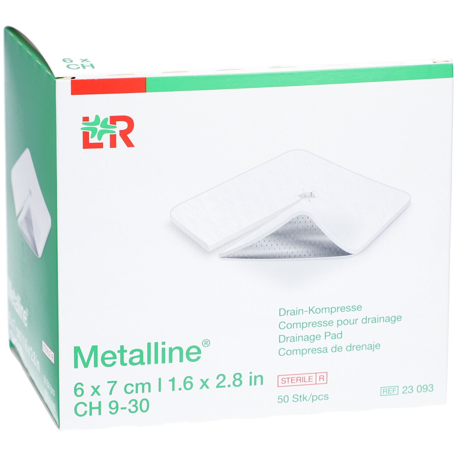 METALLINE Compresse Drainage Stérile 6 x 7 cm