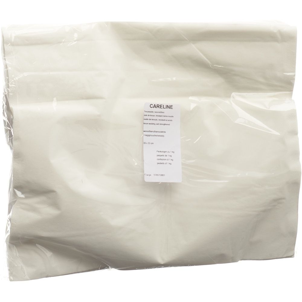 TELA CARELINE Zellstoffwatte 33x39cm weiß